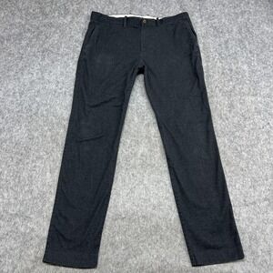 J Crew Bowery Pants Mens 35x32 Gray Slim Flex Chino Stretch Dress Trousers Work